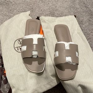 Hermes Oran Size 37 Beige Mastic -$800+ in stores
